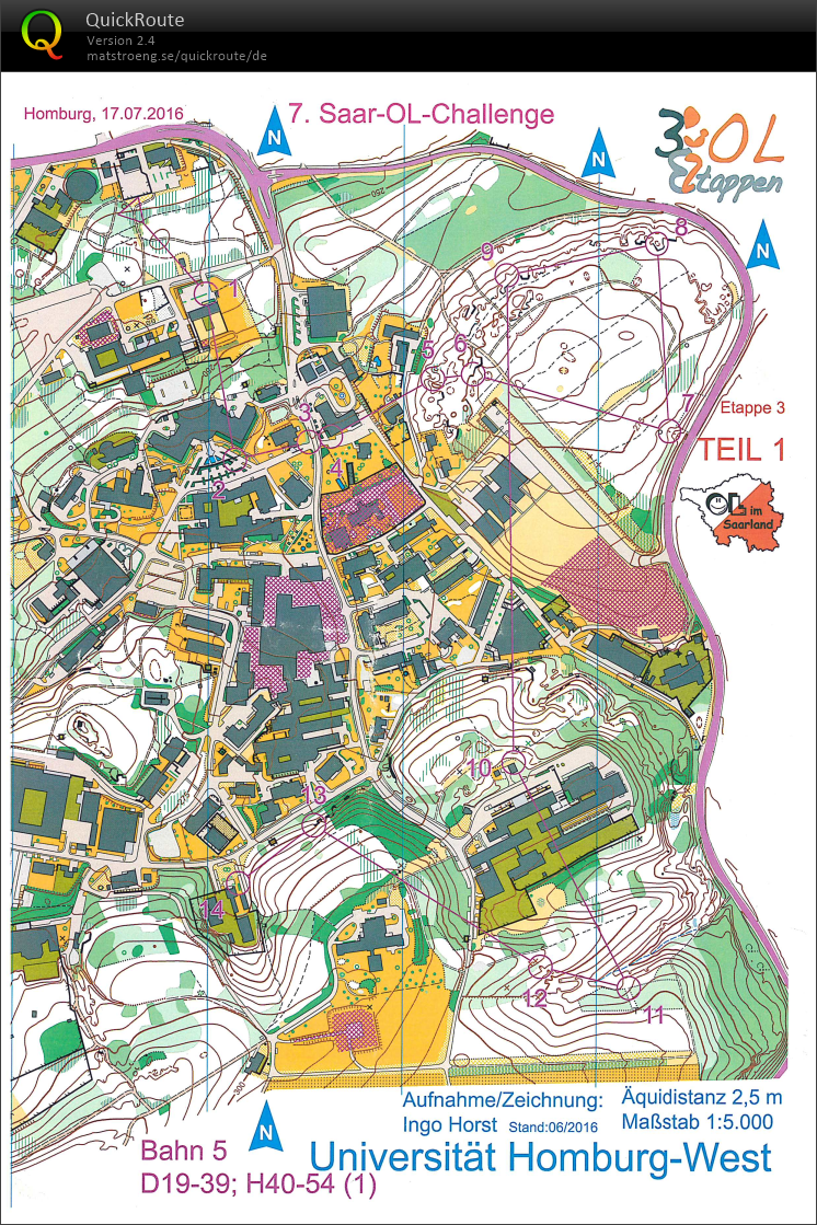 Saar OL Challenge Langdistanz T1 (17.07.2016)