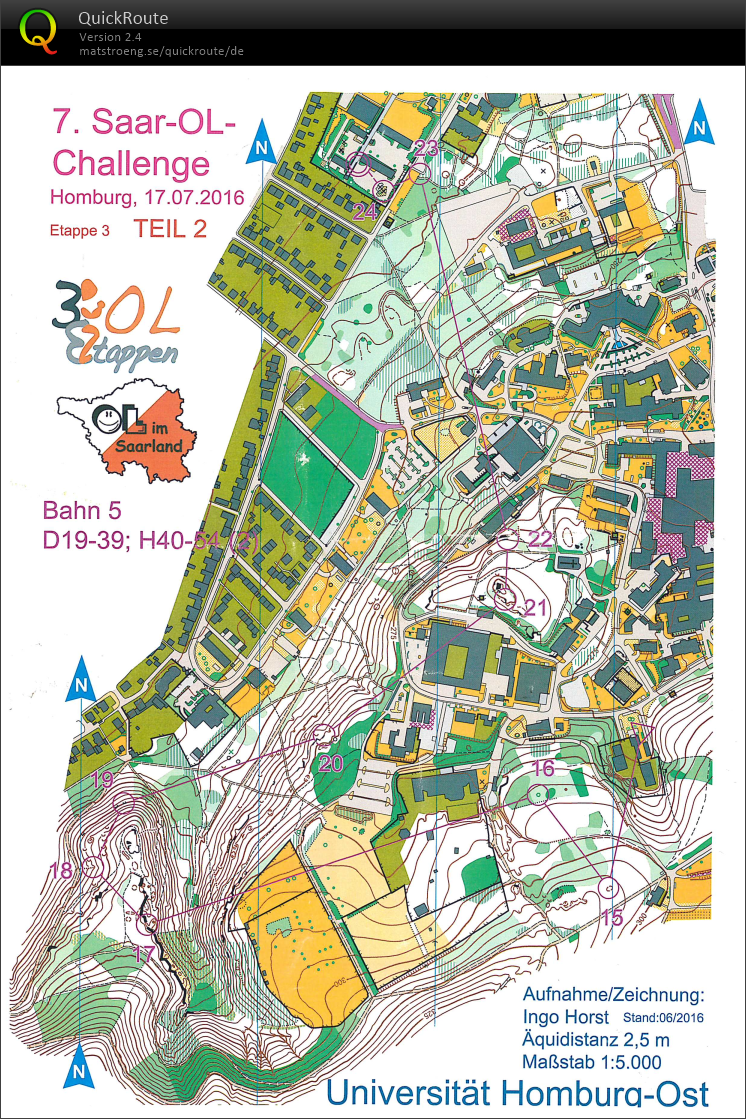 Saar OL Challenge Langdistanz 2 (17.07.2016)